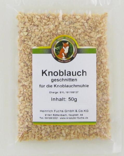 Knoblauch, geschnitten, für die Mühle, 50 g